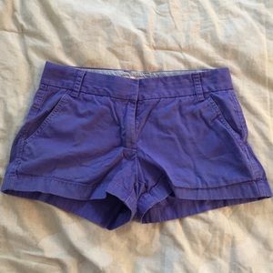Purple J. Crew chino shorts size 4