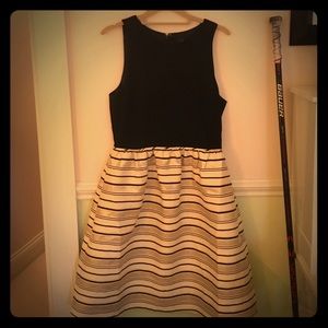 A-line J. Crew gold formal dress