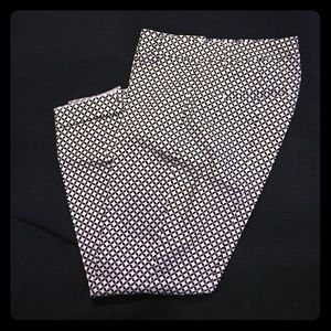 Gap, slim cropped pattern pant, size 2
