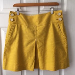 FINAL SALE Bright yellow French vibe J Crew skirt
