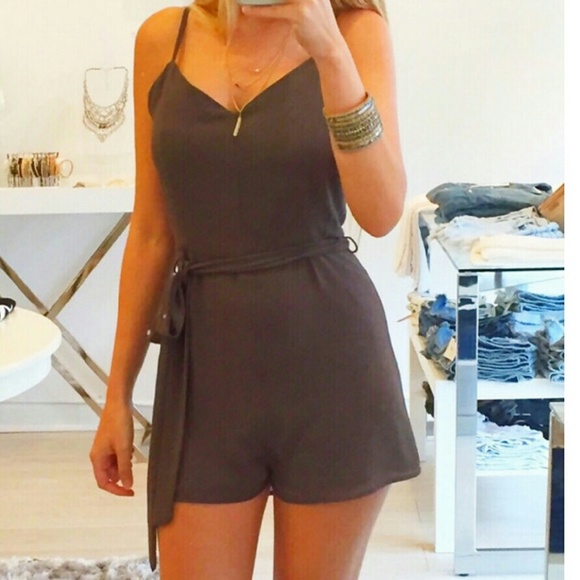 Gray Peyton Romper