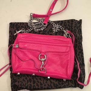 Rebecca minkoff hot pink crossbody bag