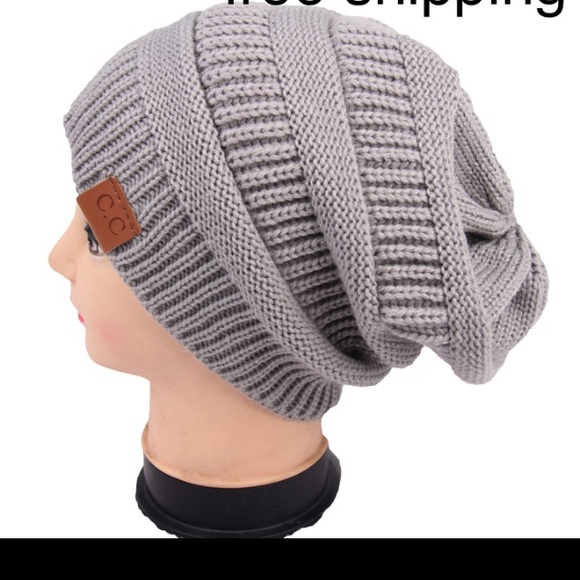Women Beanie Hat - Gray. New