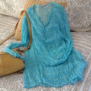 Gianni Bini Silk Crepe Blouse