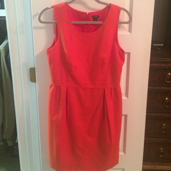 Jcrew orange/ red dress