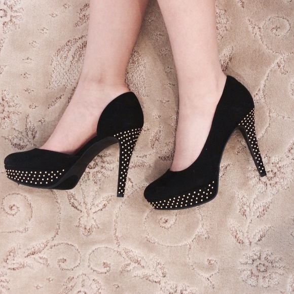 Nine west suede platform pumps - Picture 1 of 4