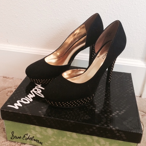 Nine west suede platform pumps - Picture 2 of 4