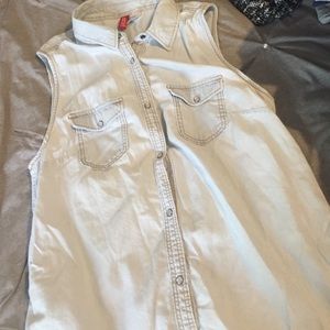 Denim Sleeveless Top