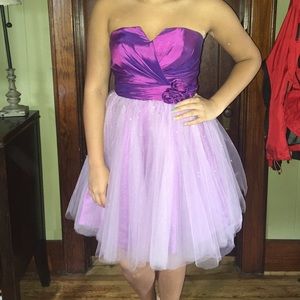 Purple custom made formal dress