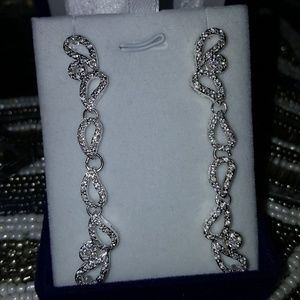 Tear drop Earrings silver