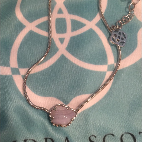 SOLD Kendra Scott Blue Lace Agate Silver Mara