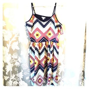 Xhilaration tribal lace up dress
