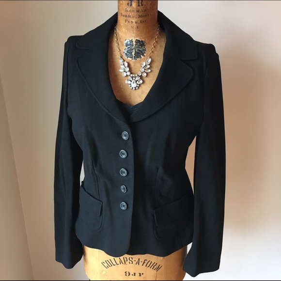 Ann Taylor Stretchy Black Blazer