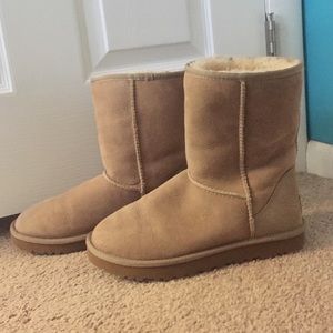 Lightly Worn Sand Uggs
