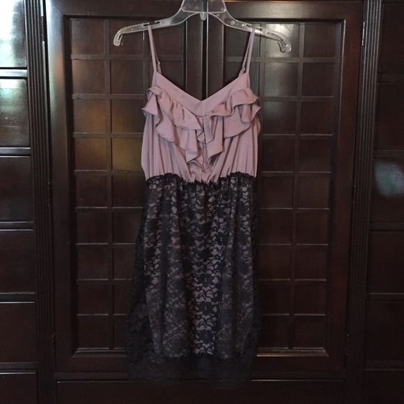 Purple/black lace dress