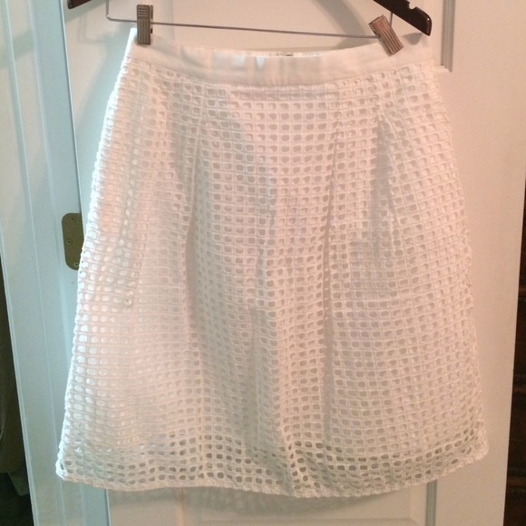 White layered skirt.