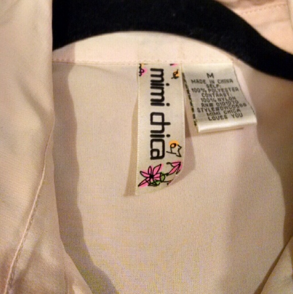 High-low blush dress front lace accent - Picture 2 of 4