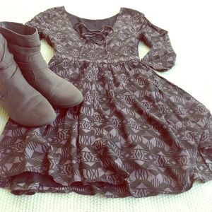 Purple and Black Dress