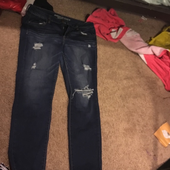 AEO ripped jeggings