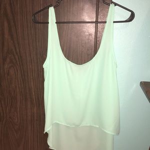 Tank top with low riding back