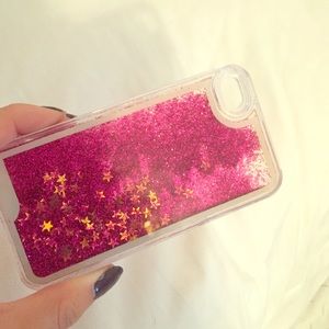 Iphone 4 water glitter case