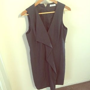 Faux wrap professional dress