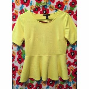 🚫SOLD Forever 21 peplum blouse