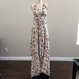 Long length halter dress