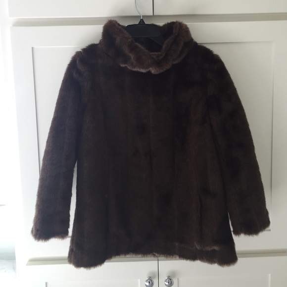 Banana Republic faux fur sweater (sz S)