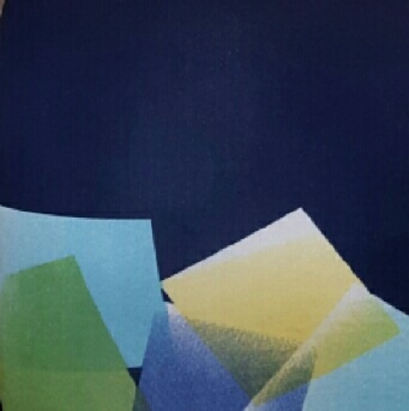 Navy blue printed with assorted colors bodycon dre - Picture 3 of 4