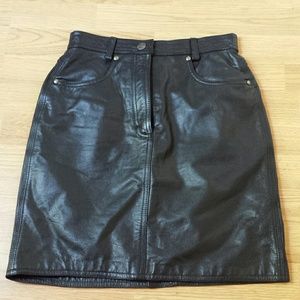 Harley Davidson Leather Skirt