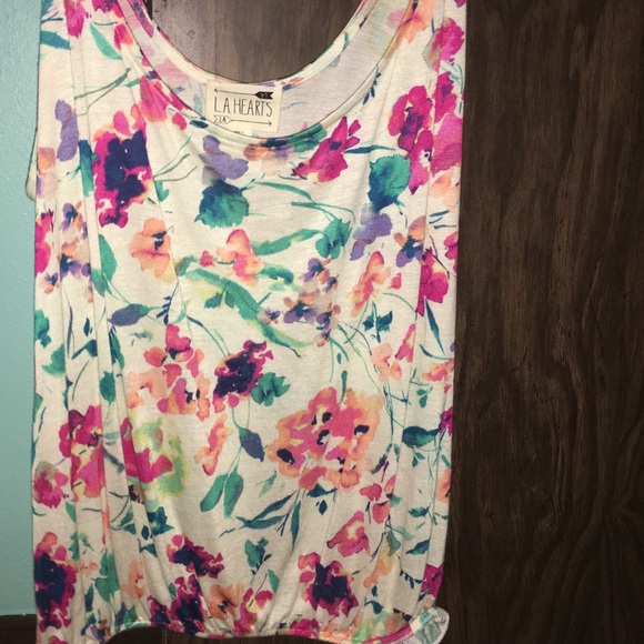 A tank top with beautiful flower print