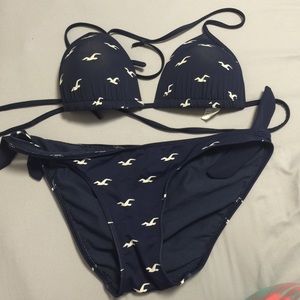 Hollister bikini in good condition. Lg top, med bt
