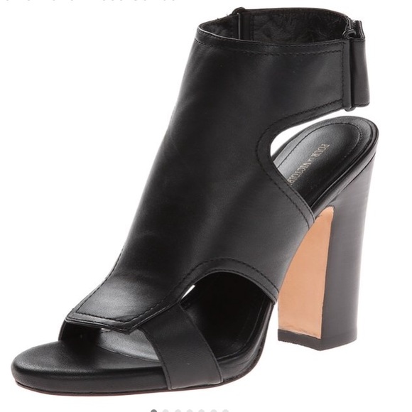 Blackish brown heeled sandal