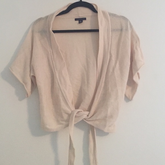 Cream Tommy Hilfiger Tie Sweater