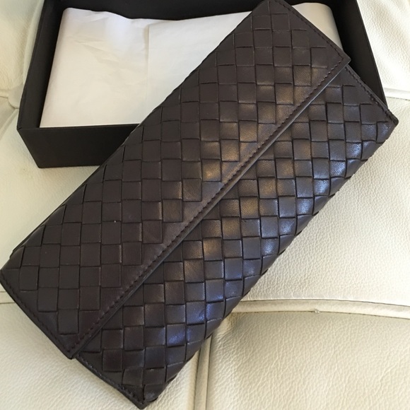 Auth Bottega Veneta Long Wallet Leather Brown - Picture 3 of 3