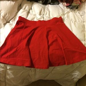 🔥🔥red skater skirt.