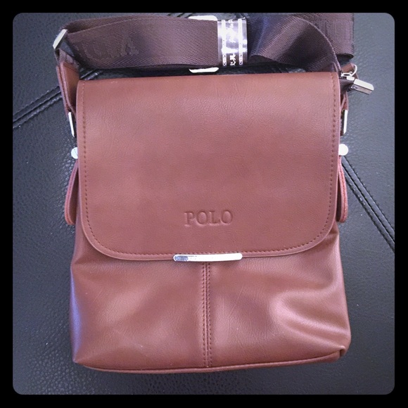 Brand New Videng Polo Man Bag. Color: Brown.
