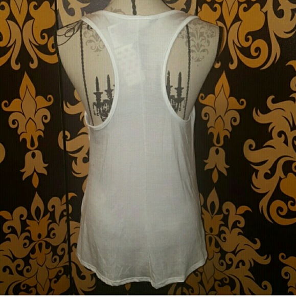 🍒NWT white  Sugar Skull Tank L-XL - Picture 5 of 5