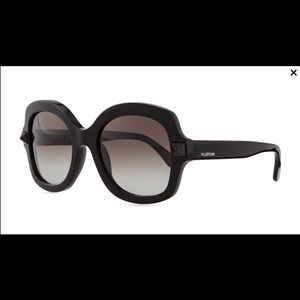 Valentino Tonal Stud Square Sunglasses