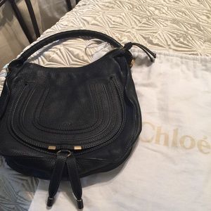 Authentic Black Chloe Marcie hobo(medium) Authentic Black Chloe Marcie hobo(medium)