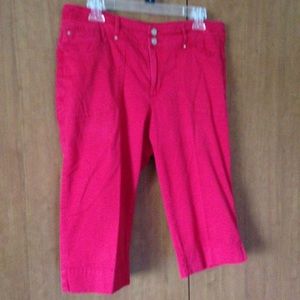 Red Christopher and Banks capris