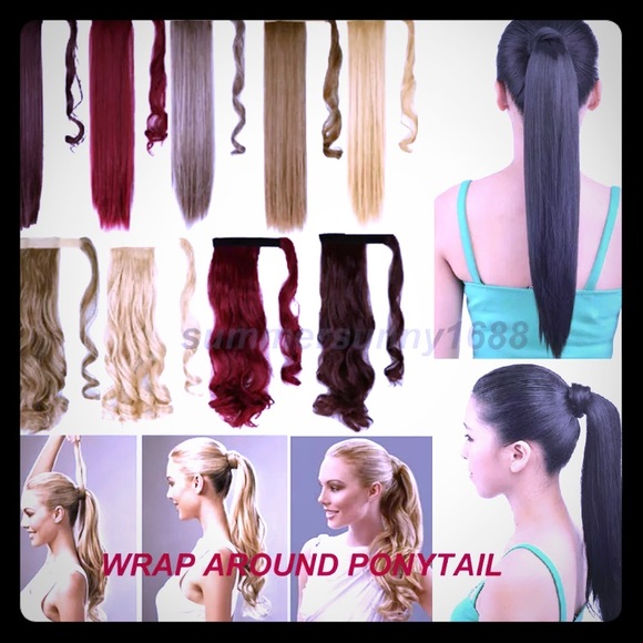 Clip in pony tail extension - BLACK only! - Picture 1 of 3
