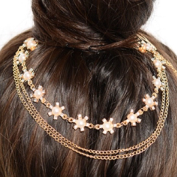 πHPπ Multiple Chains w/ Stars Hair Accessory - Picture 2 of 2