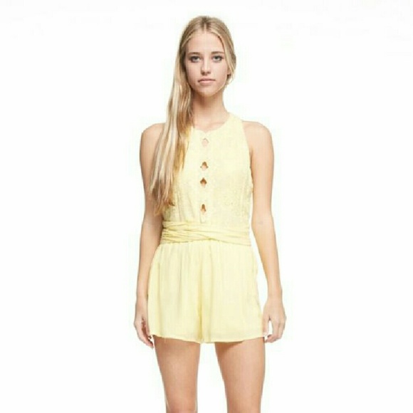 💛 Tea n Cup Backless Romper 💛 - Picture 2 of 4
