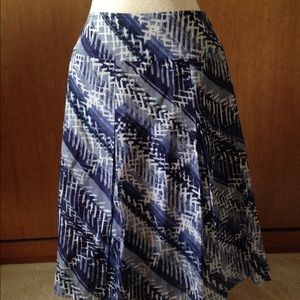 Talbots printed skirt