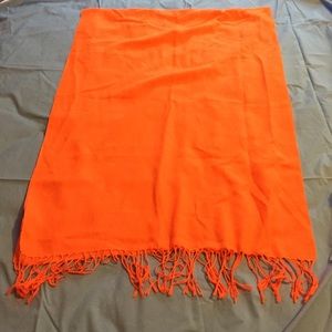 Neon orange pashmina