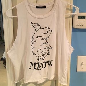 Brandy Melville crop muscle tee (worn once)