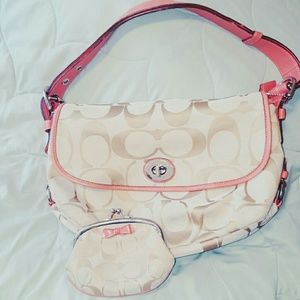 Coach purse and coin purse