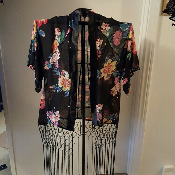 Brand New Fringed Kimono